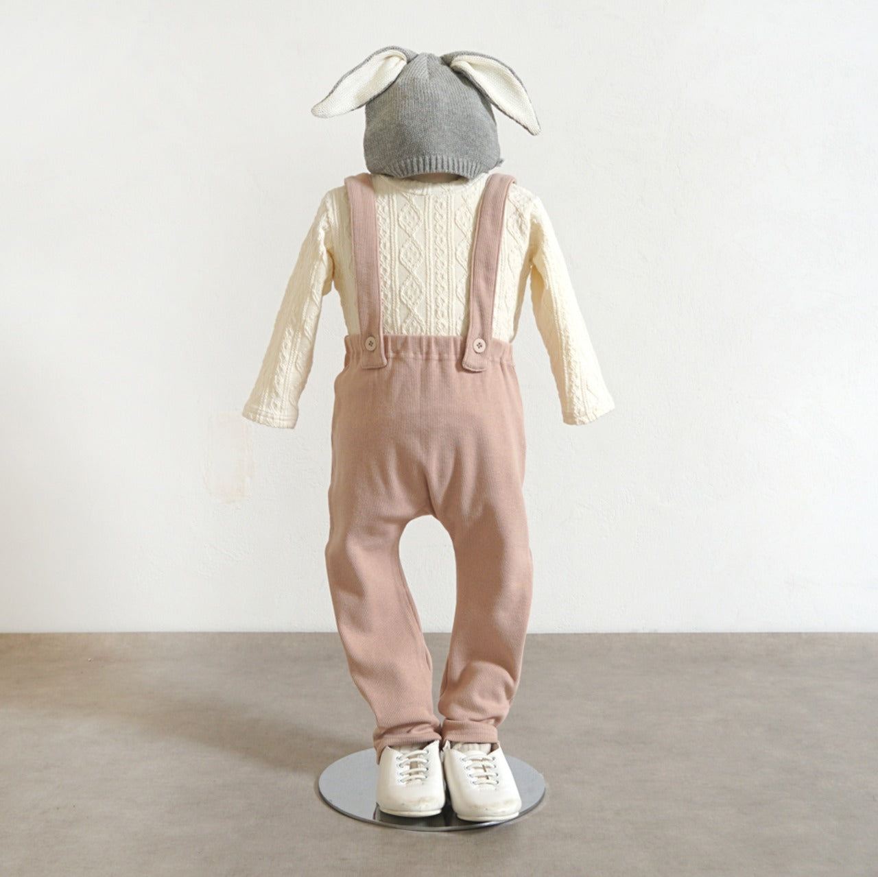 サスペンダーレギンスパンツ ピンク 80・90・100cm