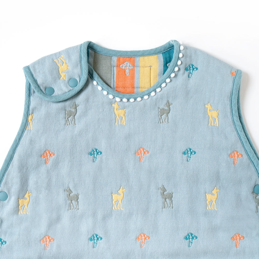 Amelie　スリーパー　ベビーサイズ　ふくふくガーゼ(6重ガーゼ)　 / 名入れ刺繍可
