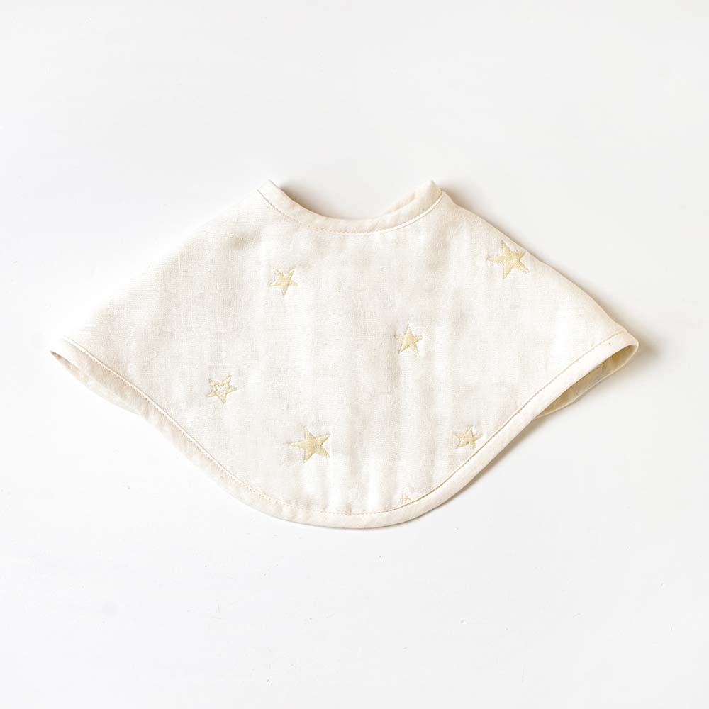 2wayビブ(2枚セット) エクリュ ふくふくガーゼ(6重ガーゼ)   / 名入れ刺繍可