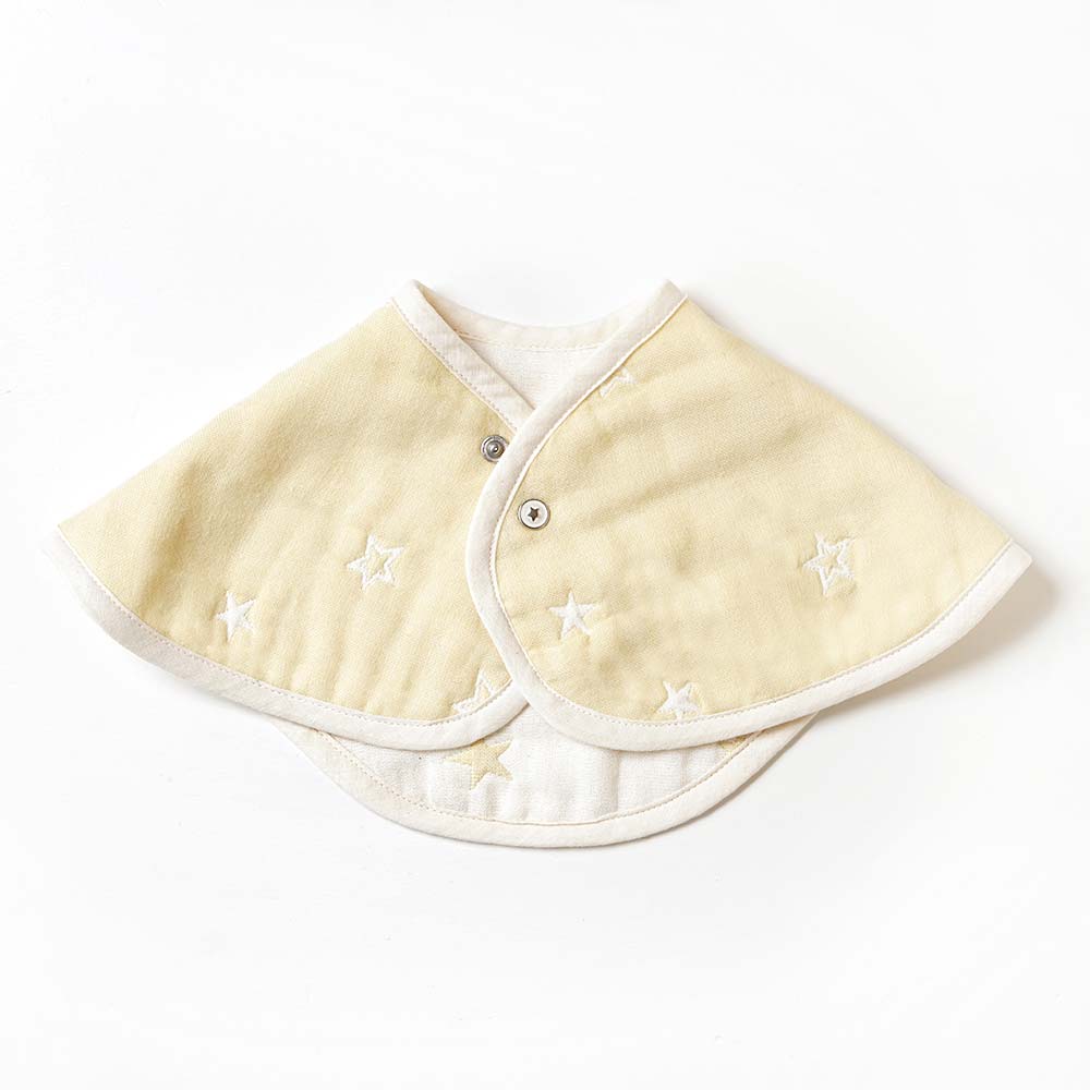 2wayビブ(2枚セット) エクリュ ふくふくガーゼ(6重ガーゼ)   / 名入れ刺繍可