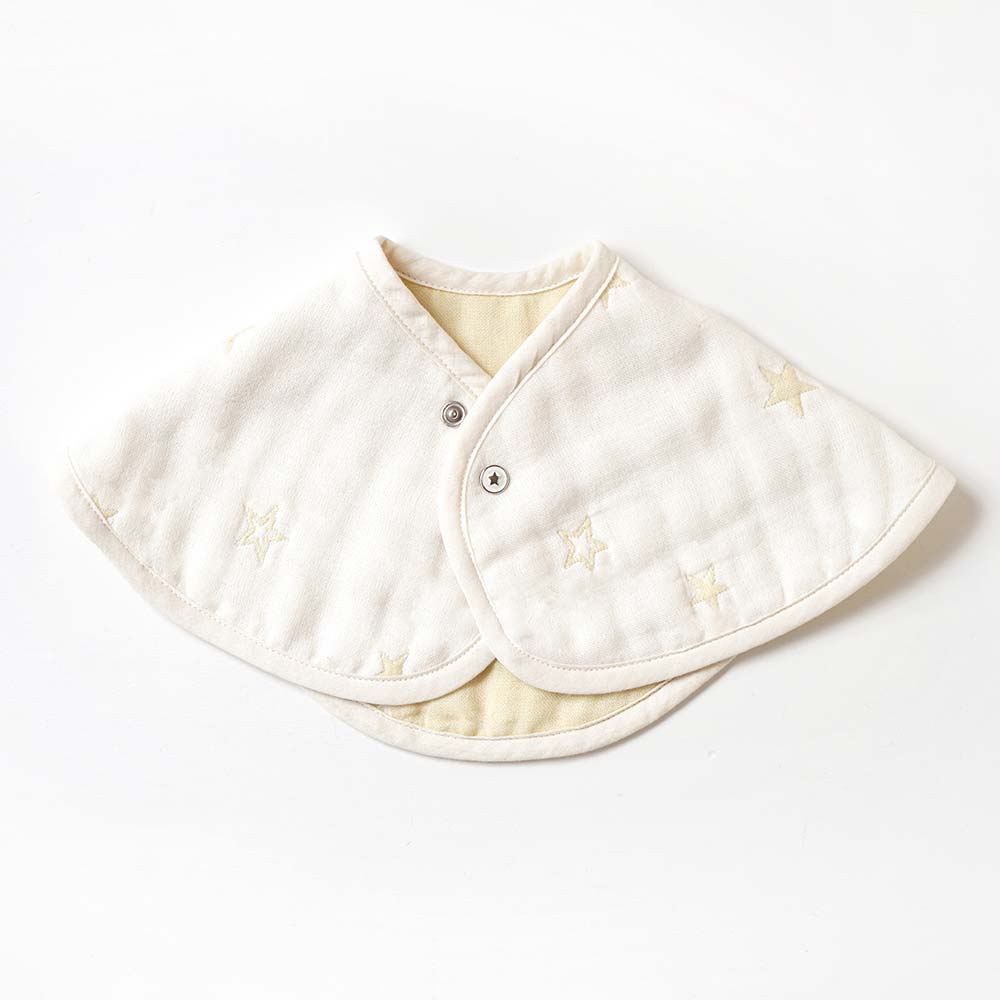 2wayビブ(2枚セット) エクリュ ふくふくガーゼ(6重ガーゼ)   / 名入れ刺繍可