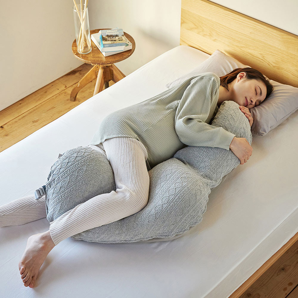 Pitatto Fit Cushion Long 授乳クッション カバー単品 グレー  / ギフト包装不可