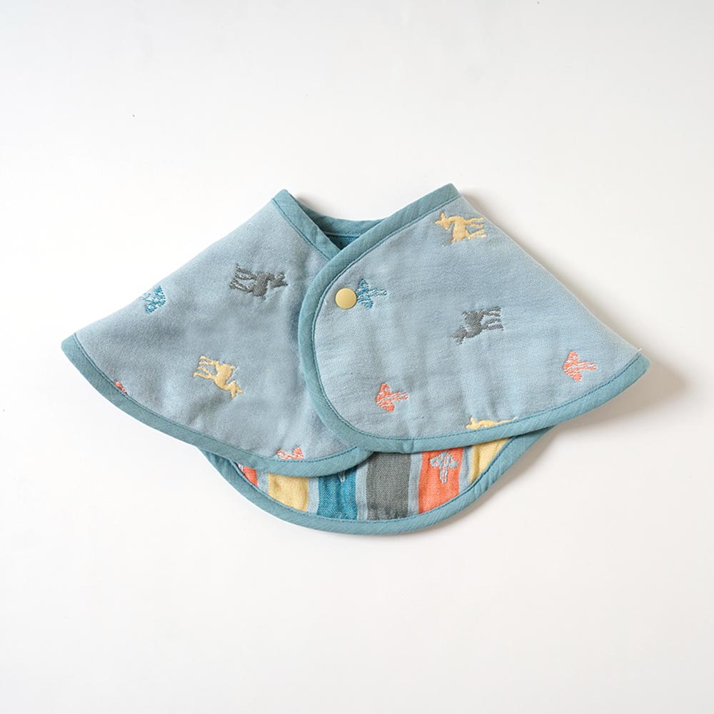 Amelie(アメリ)　ふくふくガーゼ 2wayビブ(2枚セット)  / 名入れ刺繍可