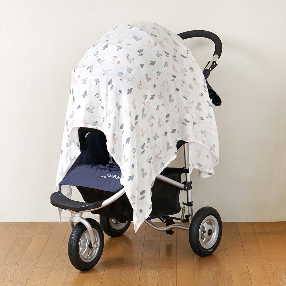 SWADDLE bamboo(スワドルバンブー)　2枚セット　りす・きのこ