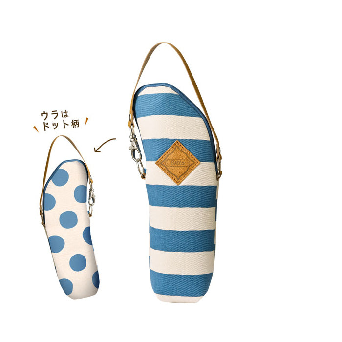 哺乳びん専用 保温ポーチ　ストライプ&ドット デニム /  Betta ドクターベッタ