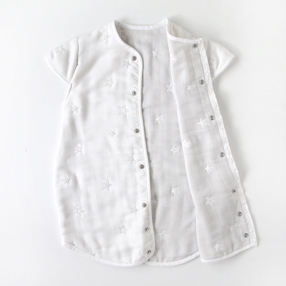 2wayスリーパー　袖付き ふくふくガーゼ(6重ガーゼ)　 / 名入れ刺繍可