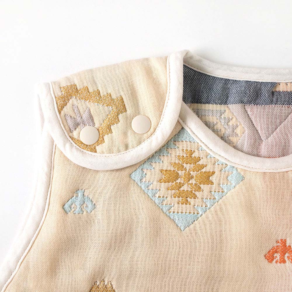 トーテム　スリーパー　ベビーサイズ 　ふくふくガーゼ(6重ガーゼ)　 / 名入れ刺繍可
