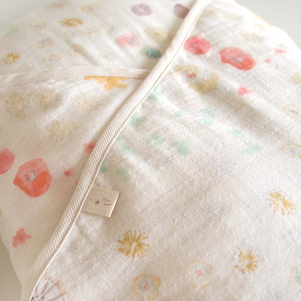 わたガーゼ たまごマットおくるみCLOUD　アメザイク　カバー単品