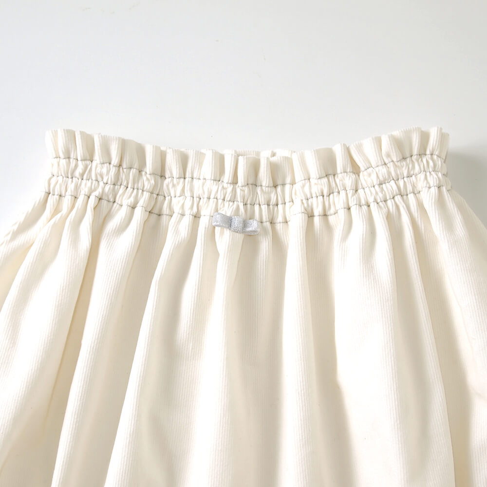 コーデュロイたっぷりブルマ　ホワイト　70-90cm