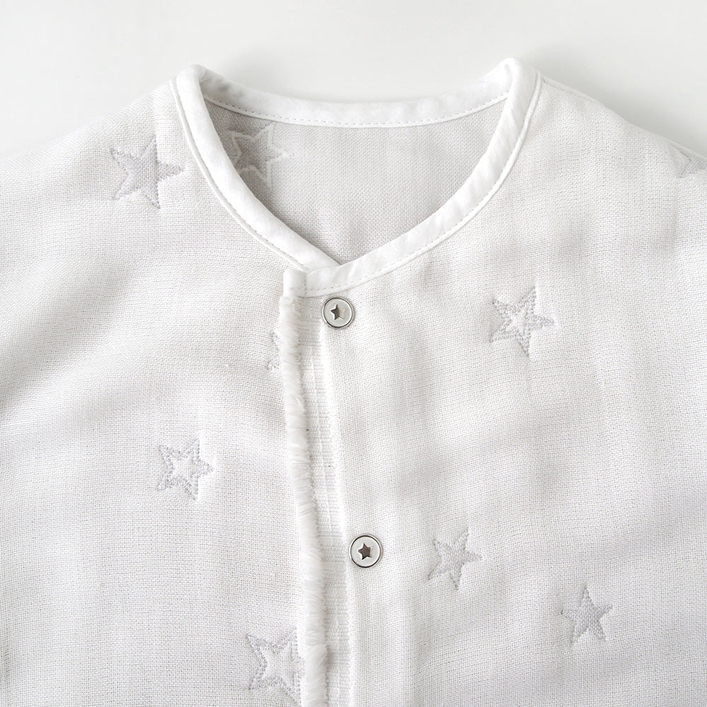 2wayスリーパー　袖付き ふくふくガーゼ(6重ガーゼ)　 / 名入れ刺繍可