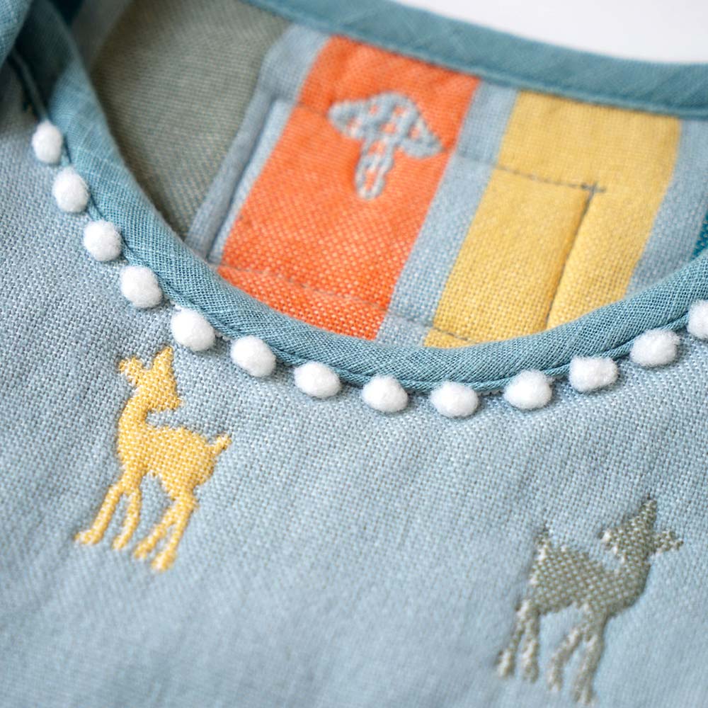 Amelie スリーパー　キッズサイズ ふくふくガーゼ(6重ガーゼ)　 / 名入れ刺繍可