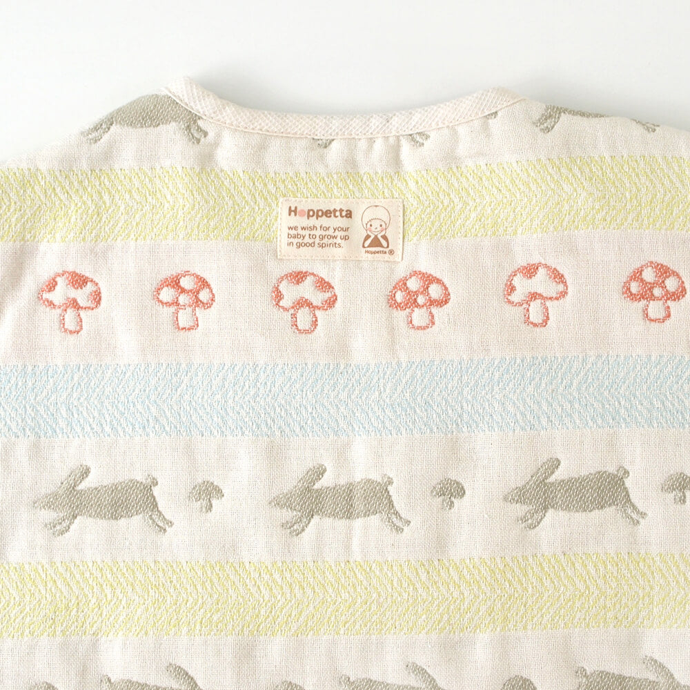ラパンラパン スリーパートドラー・キッズサイズ ふくふくガーゼ(6重ガーゼ)/ 名入れ刺繍可