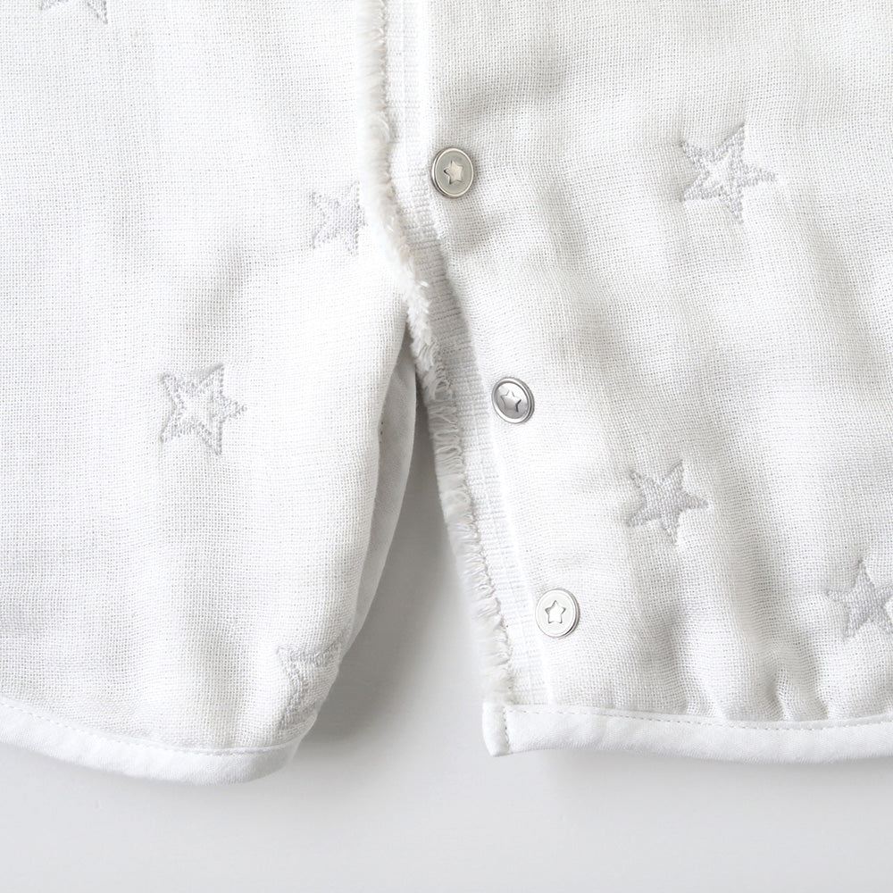 2wayスリーパー　袖付き ふくふくガーゼ(6重ガーゼ)　 / 名入れ刺繍可