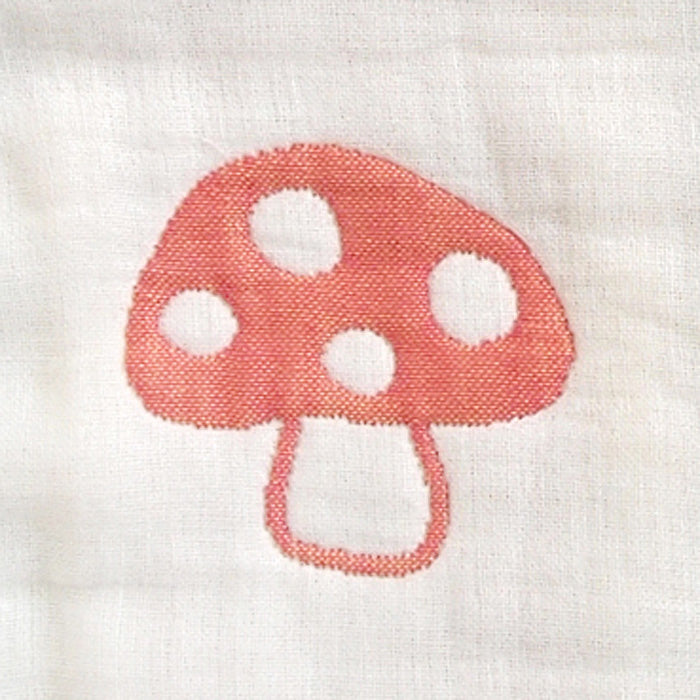 シャンピニオンスリーパー＆ハンカチ ギフトセット / 出産祝い 名入れ刺繍可