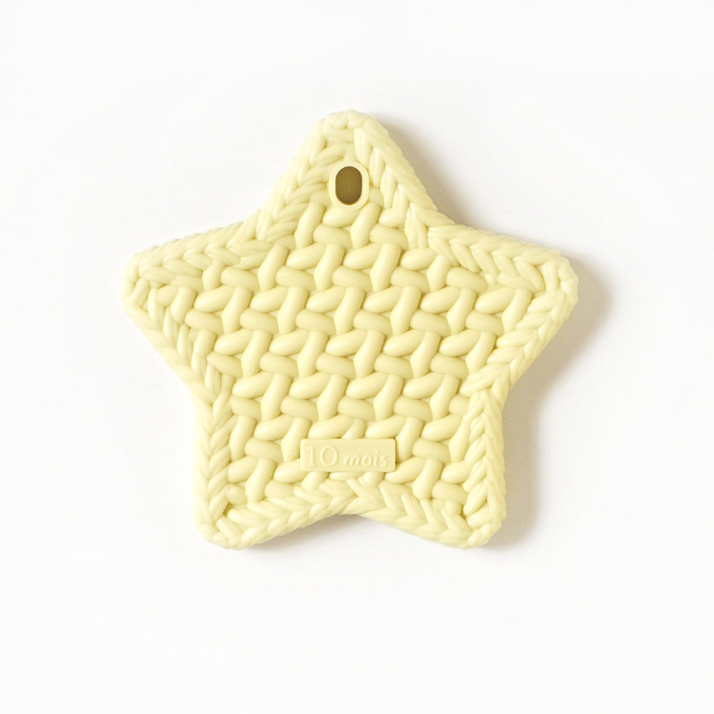 TEETHER(歯がため)　スター　ホルダー付き　イエロー
