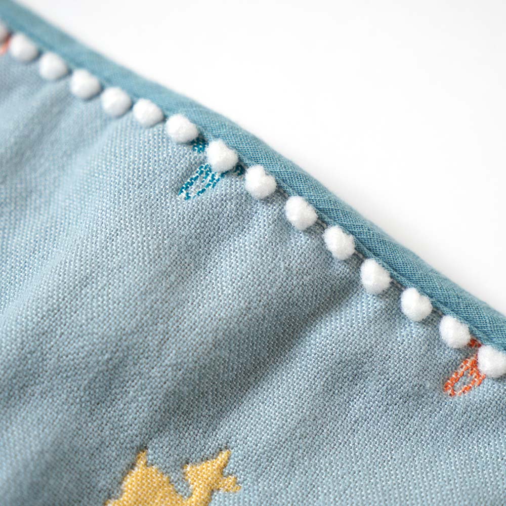 Amelie ガーゼケット（トドラーサイズ) ふくふくガーゼ(6重ガーゼ)　 / 名入れ刺繍可