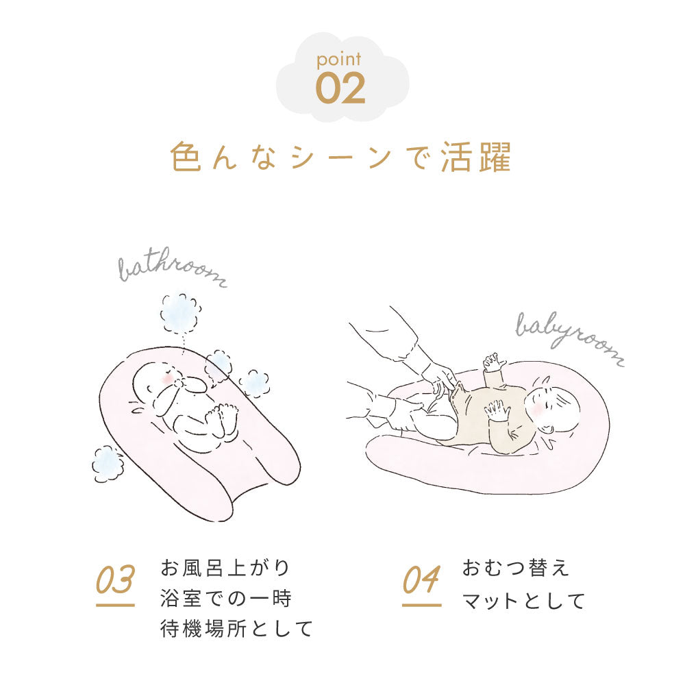 nennecoco(ネンネココ)　グレー / ベビーネスト 添い寝 ベッドインベッド